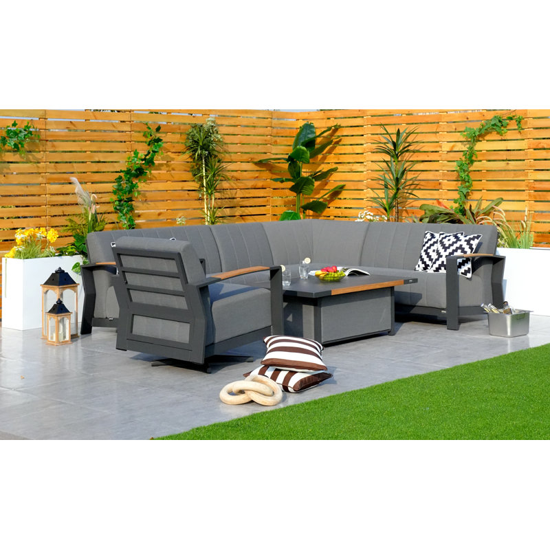 Keylan 7 - Person Patio Conversation Set with Cushions