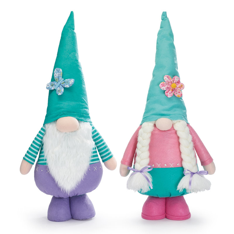 Ensemble de 4 familles de gnomes printaniers