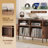 Mid-Century Turntable Stand With Sliding Doors - Large Vinyl Record Storage Cabinet For Living Room & Bedroom-61306267
