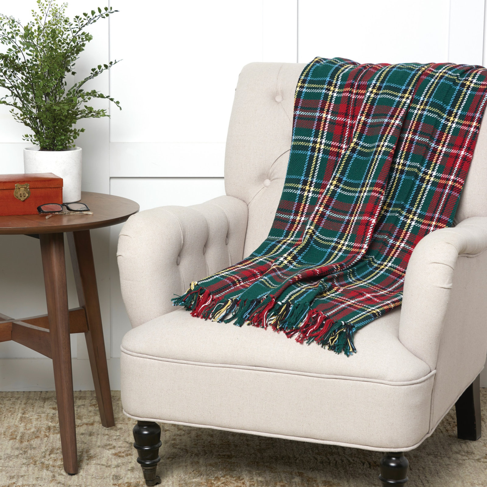 Lucius Cotton Throw Blanket