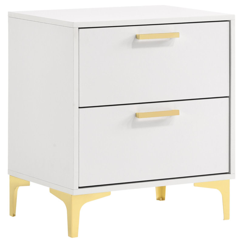 Khanyla 2 - Drawer Nightstand, Pure White