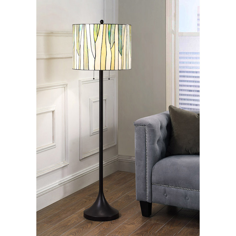 Lampe sur pied 61 po Mccant, Vert