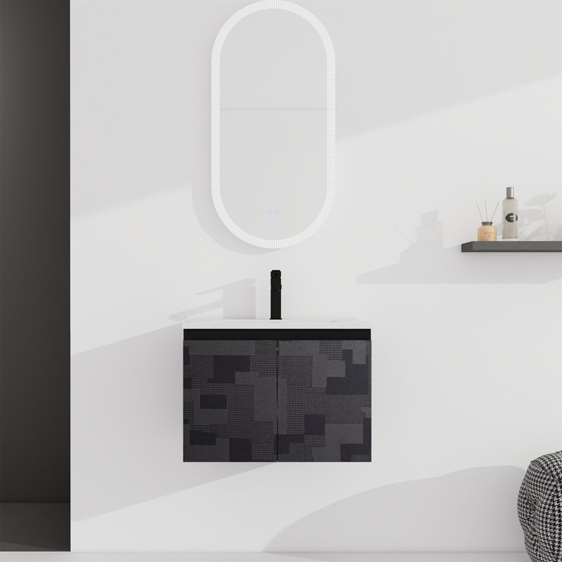 Akanni 24'' Single Bathroom Vanity with Ceramic Top