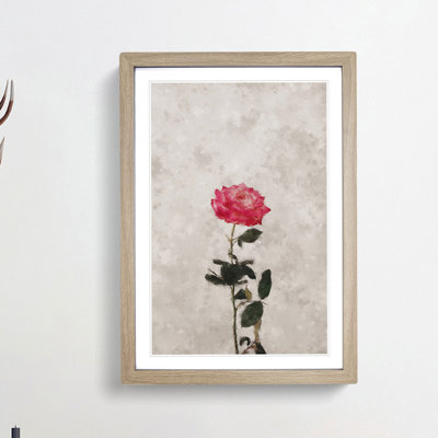 Climbing Pink Rose - Picture Frame Painting Print