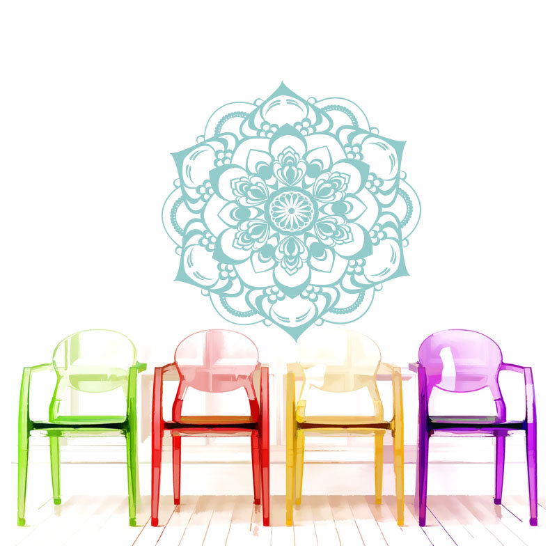 Décalcomanie murale décoration boho Natazhat, menthe