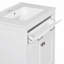 Meuble-lavabo de 30 po avec lavabo en céramique, armoire de salle de bain simple moderne avec 2 portes et une tablette, portes à fermeture douce-115688354