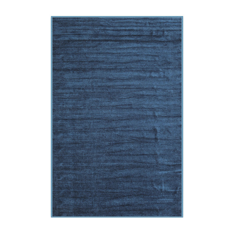 Tapis contemporain bleu, Rectangle 7 pi x 9 pi