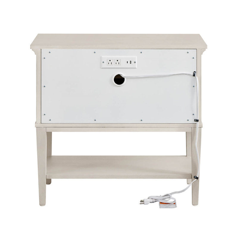 Table de chevet 2 tiroirs Birchaven, Saule