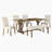 6-Piece Farmhouse Dining Table Set with 72" Wood Rectangular Table and Bench