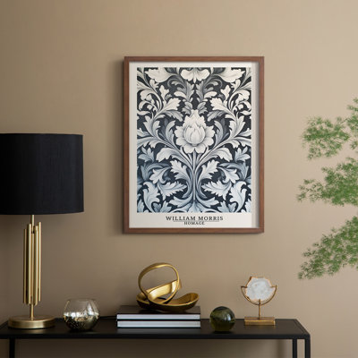 WM MORRIS Series DCCXVIII Framed Print - Solid Wood