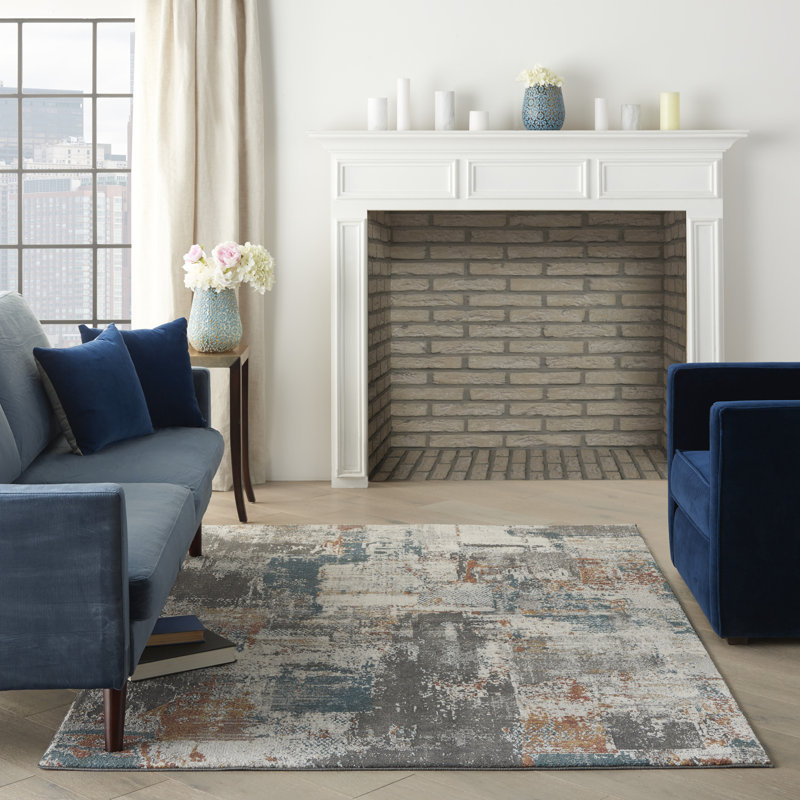 Abstract Indoor Rug, Rectangle 5'3" x 7'3"