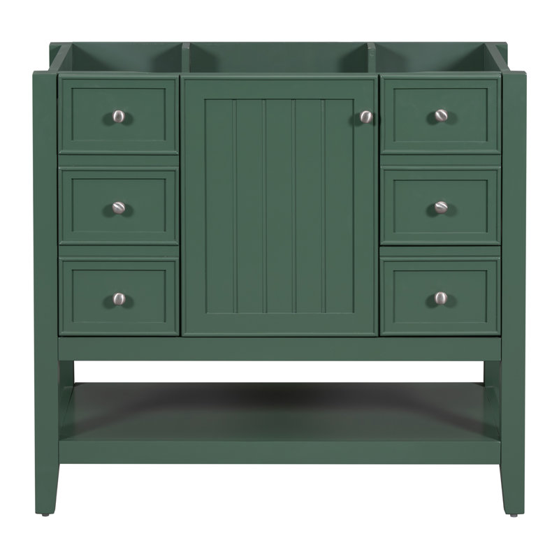 Base de meuble-lavabo simple 35,5 po seulement, Vert