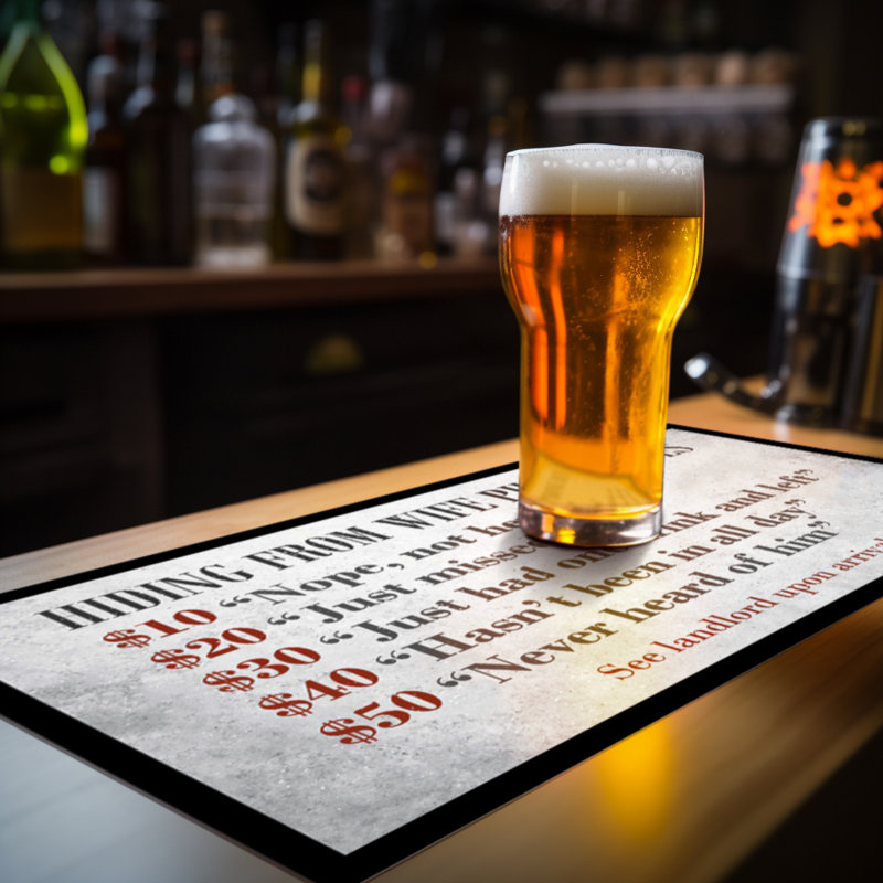 Trinx Hiding Friends Bar Runner
