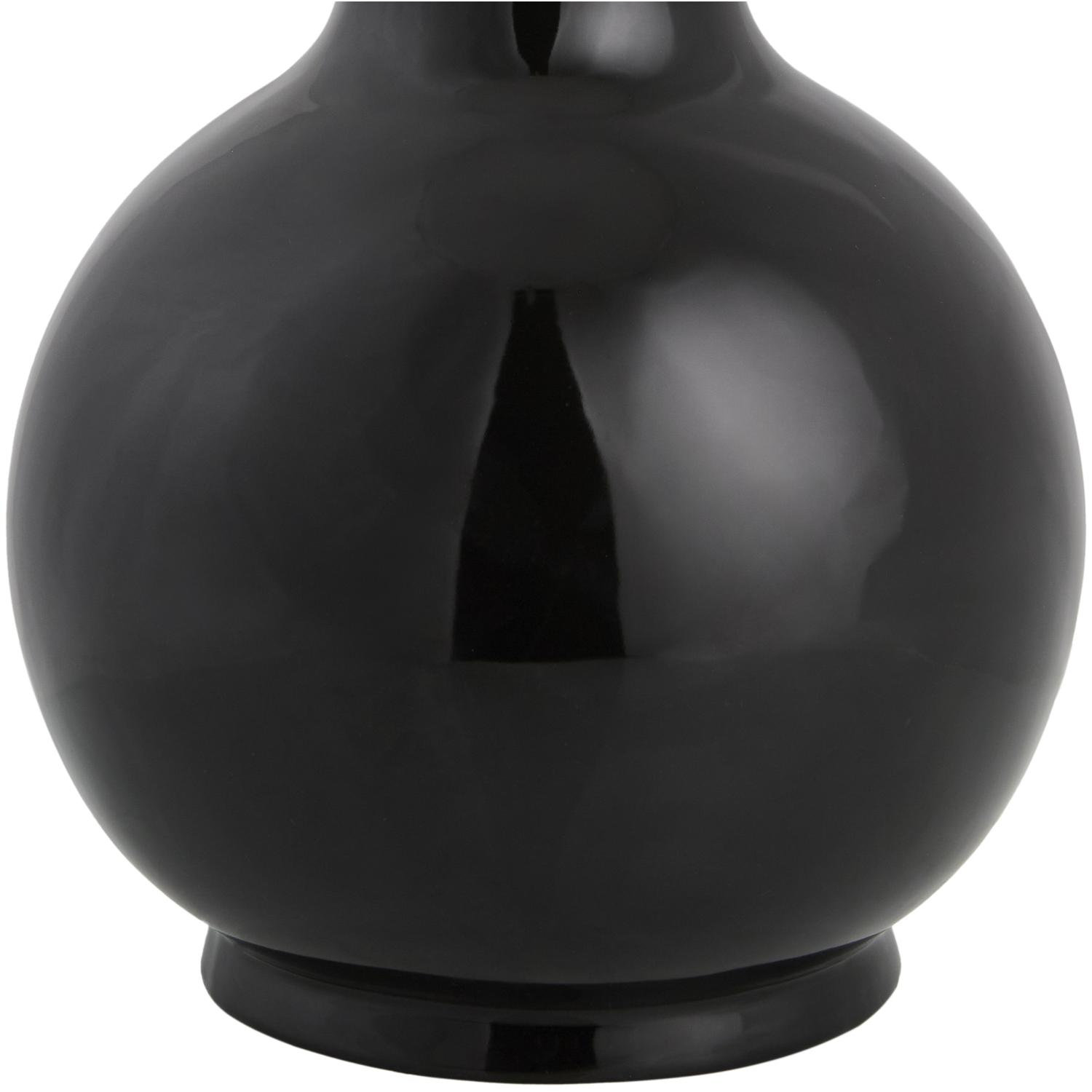 Maura Accent Table Lamp, Tan, Black, 22"H x 15"W x 15"D