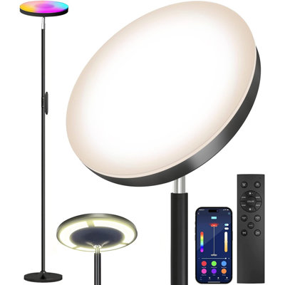Double Sided Lighting LED with Remote Smart App 36W/2600LM Bright High Standing RGB Floor Lamp