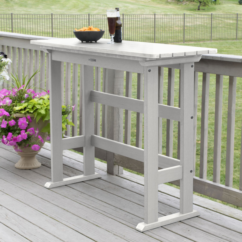 Table d'extérieur en plastique Arbnora, Blanc
