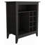 Armoire de bar DEPOT E-SHOP Mojito, un tiroir ouvert, une tablette ouverte, noir