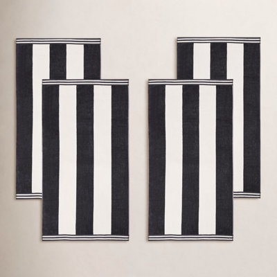 Calheta Cotton Oversized Cabana Stripe Beach Towels