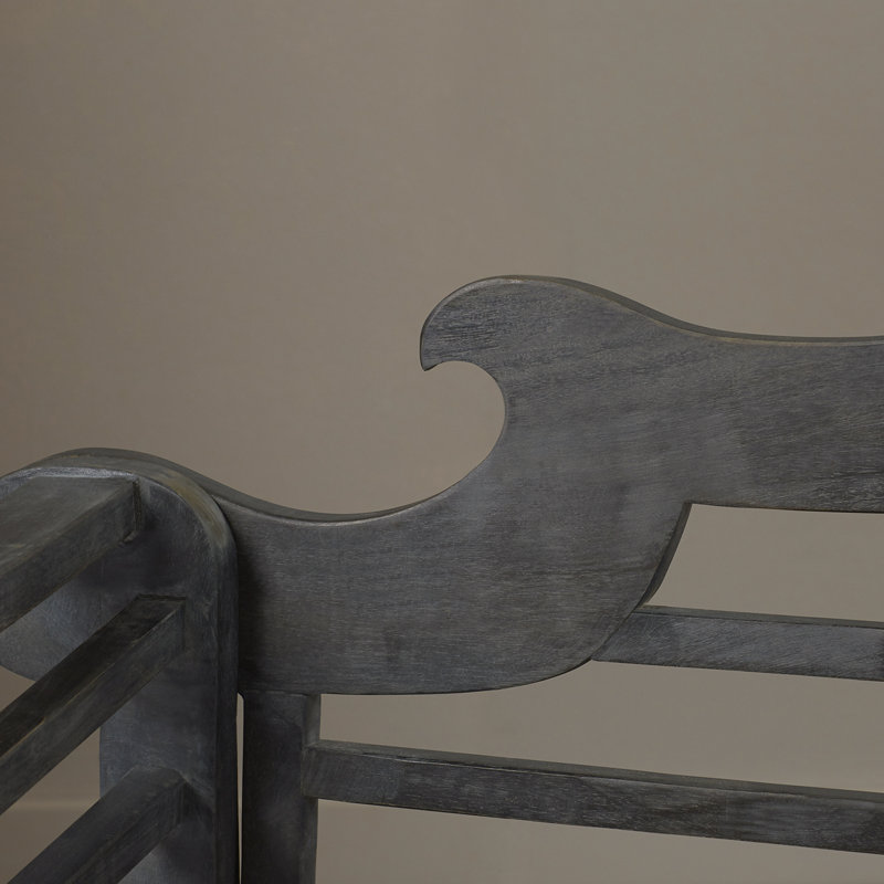 Banc de jardin en bois Kalandria, Gris cendré