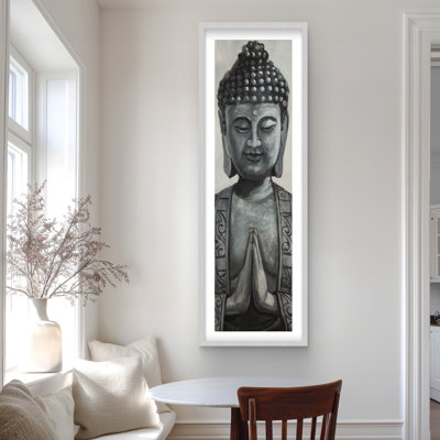 Buddha Bathroom Spiritual, reproduction encadrée avec passe-partout - Décoration intérieure