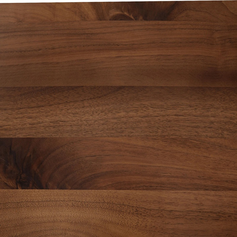 Walnut Round Solid Wood Top with Solid Wood Base Dining Table
