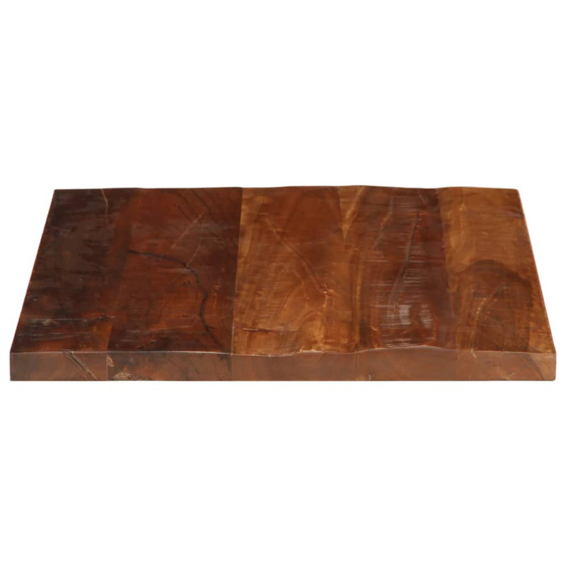Table Top 50x2.5 Cm Square Solid Wood Reclaimed, 2.5cm H x 50cm W x 50cm D