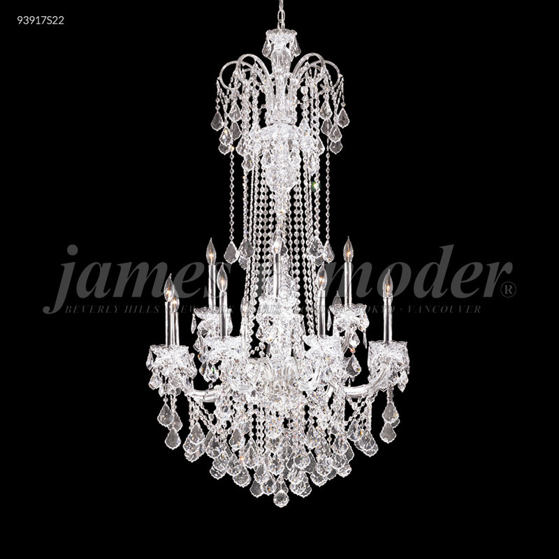 Maria Elena Chandelier, 56" H x 33" W x 33" D, Swarovski Spectra