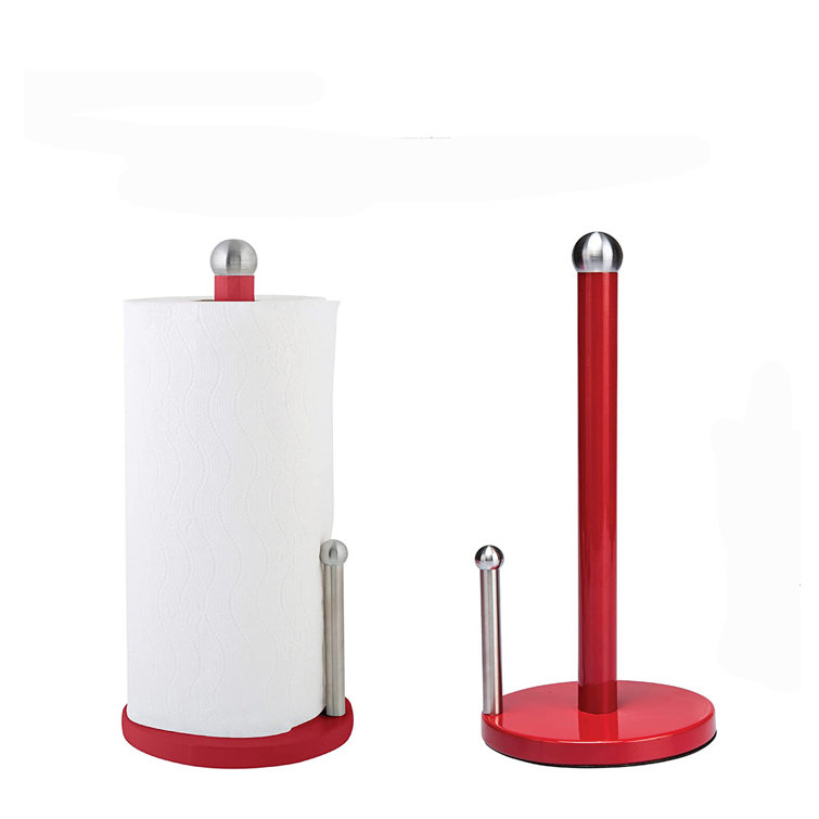 Red Barrel Studio® Stainless Steel Free-Standing Paper Towel Holder