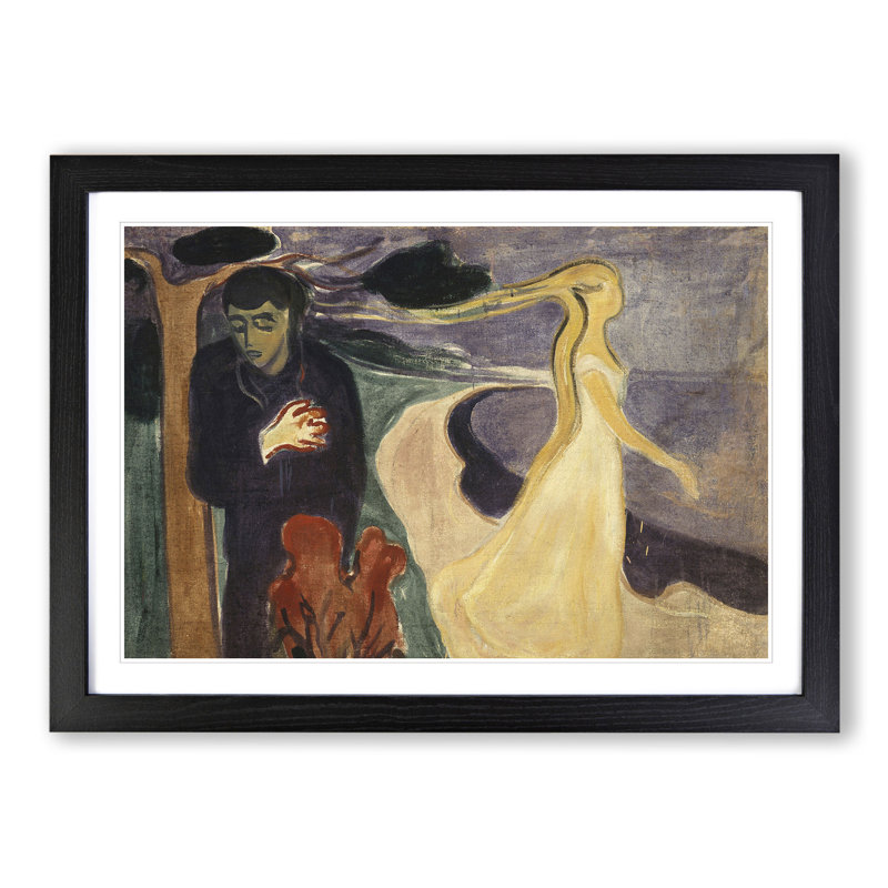 Separation by Edvard Munch - Picture Frame Painting, Black Framed, 36cm H x 48cm W x 2cm D