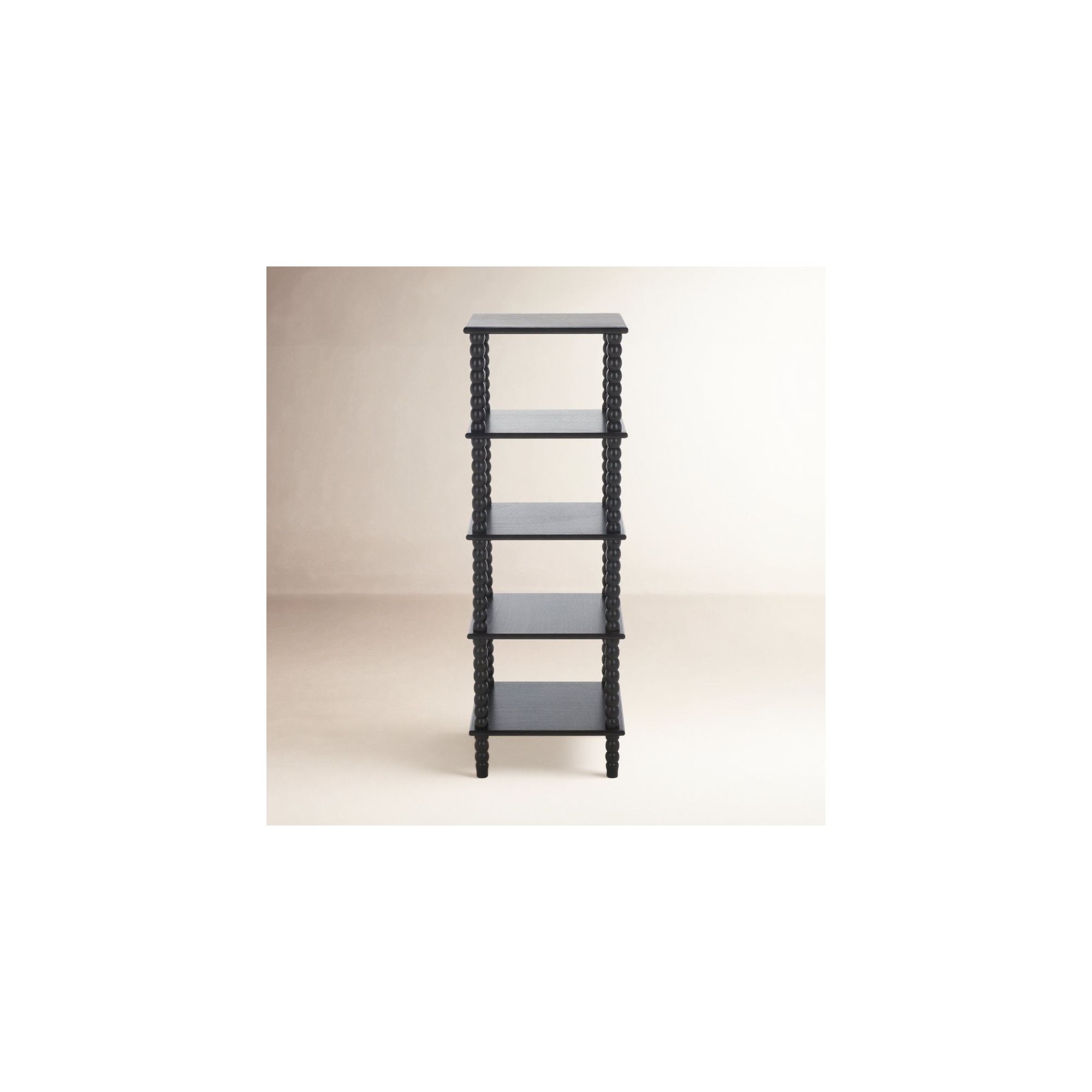 Netta 5 Tier Shelving Unit, Matte Black