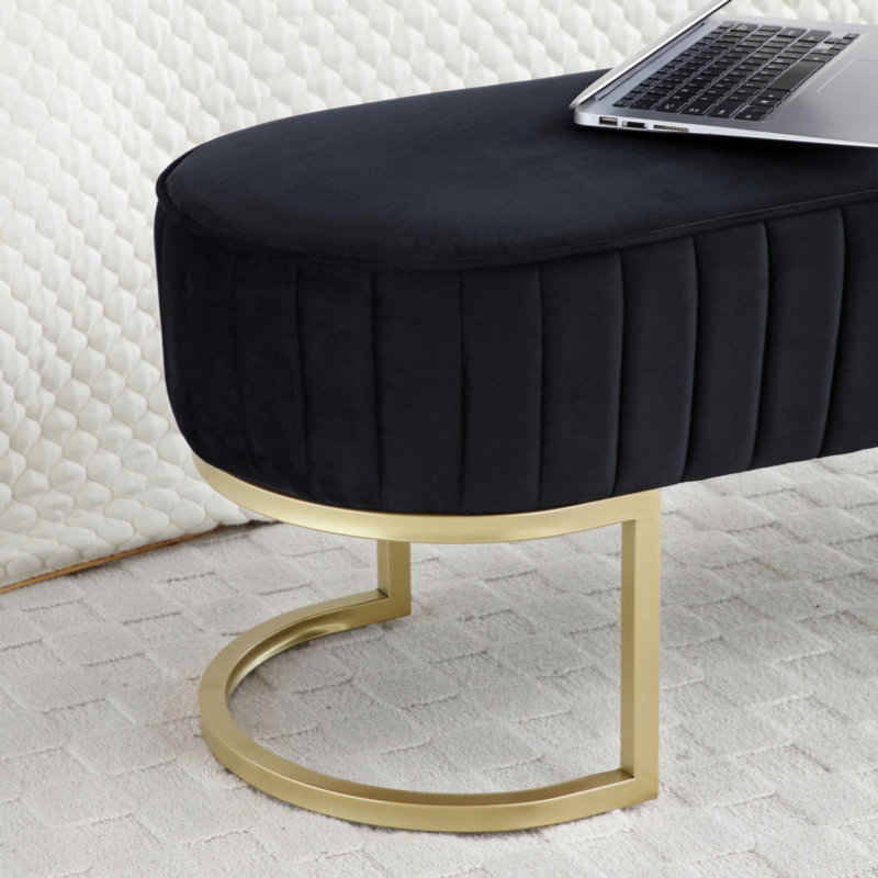 Storage Bedroom Bench, Black 1