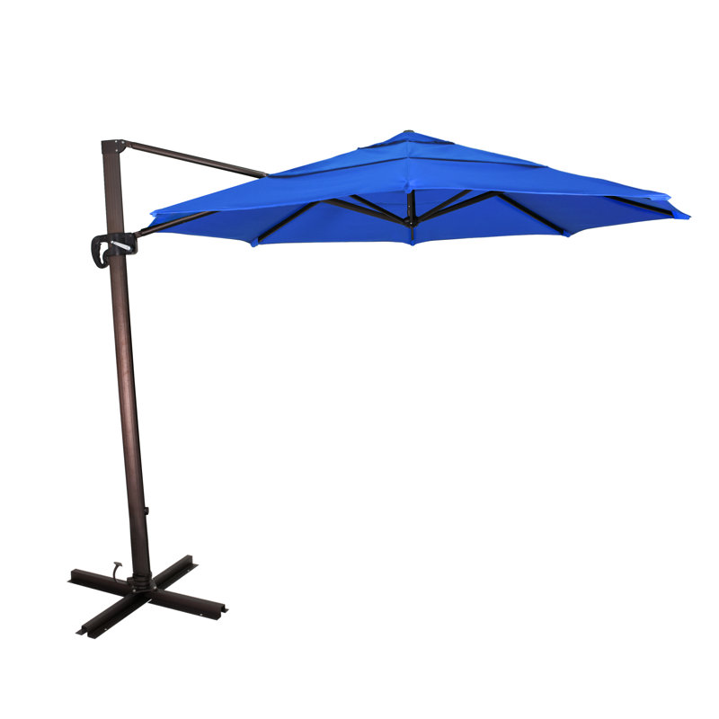 Parasol en porte-à-faux 11 pi Placencia, Bleu pacifique