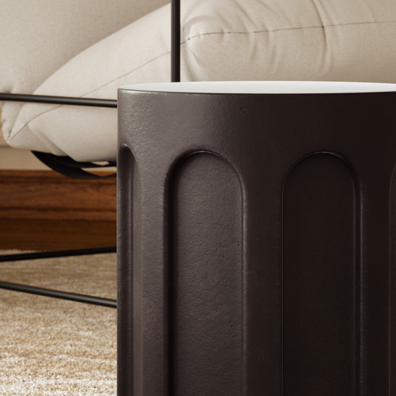 Mixx Garden Stool, Lava Brown