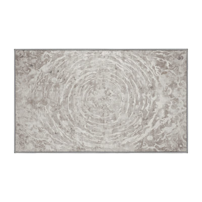 Machine Washable Gray Area Rug