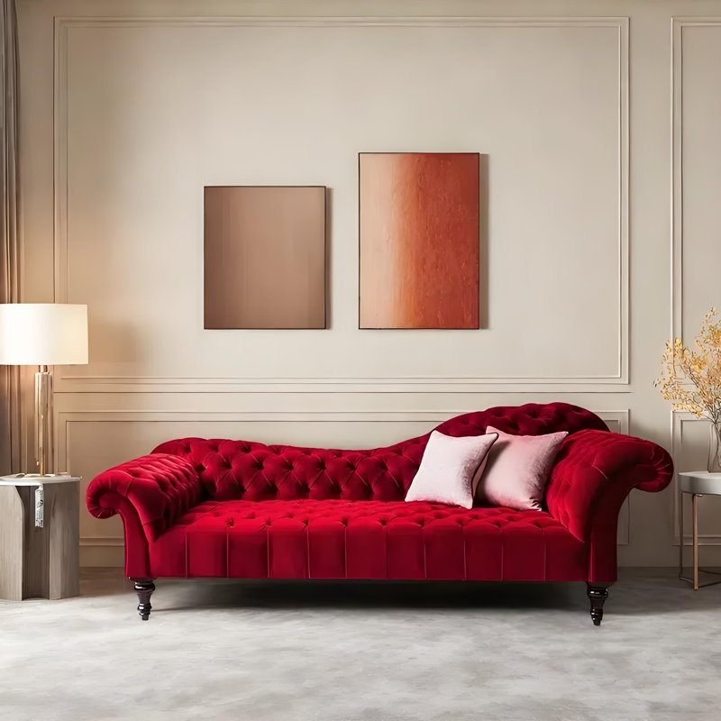 Chaise longue décontractée élégante et confortable, Face à la droite