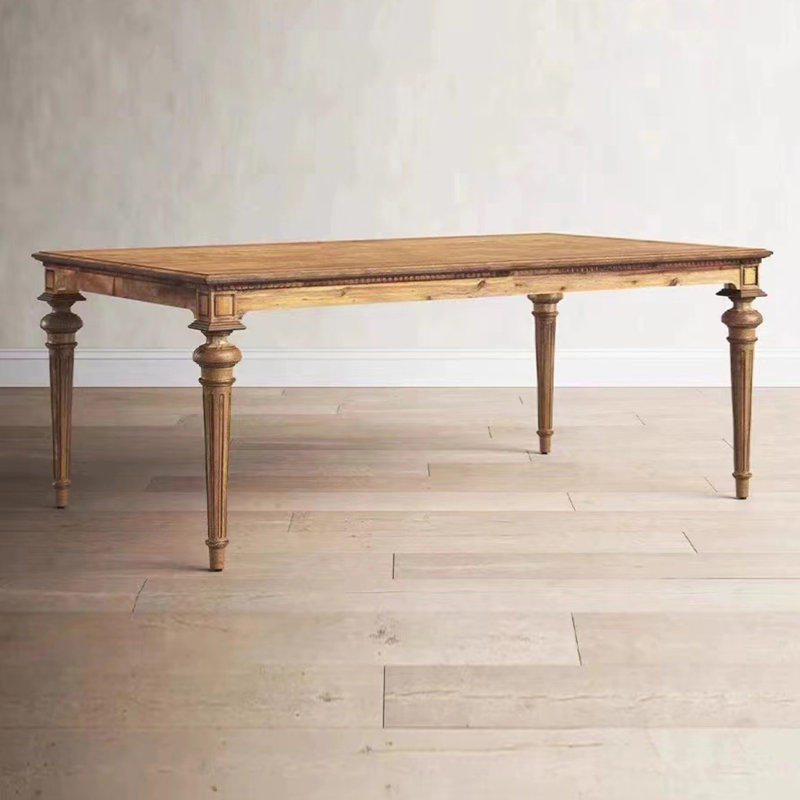 Table de salle à manger American Vintage Home, H 29,52 po x L 78,74 po x l 35,43 po