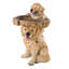 22"H Playful Puppies and Cardinal Resin Birdbath