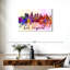 Los Angeles Skyline Colors - Impression sur toile tendue-849366373