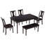Ensemble de coin-repas Denva pour 6 personnes