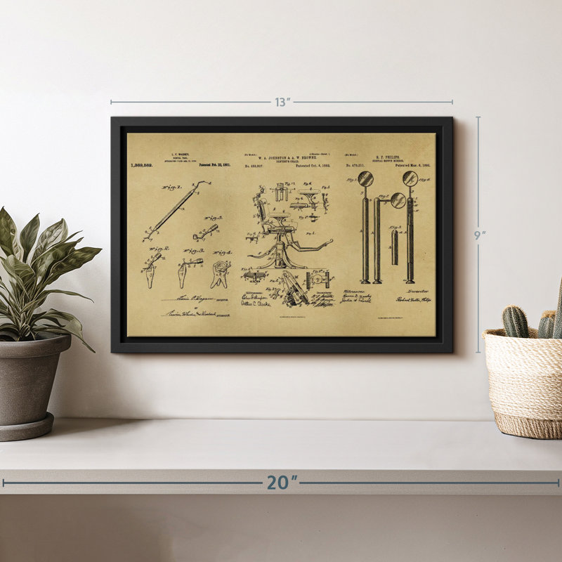 Brevet "Impression sur toile", H 9 po x l 13 po
