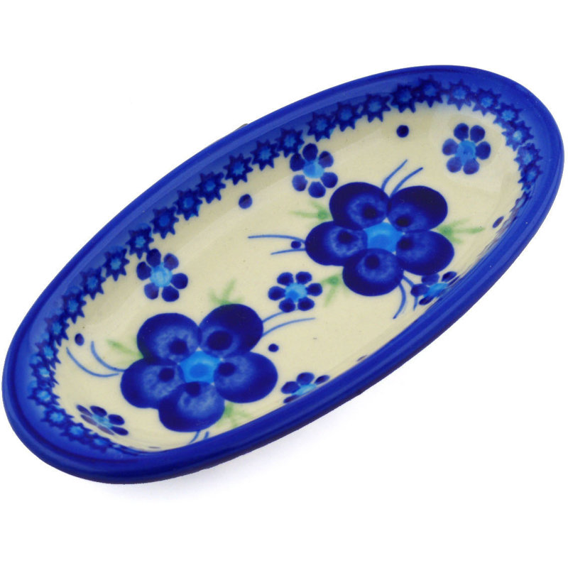Bleu-belle Fleur Stoneware Platter