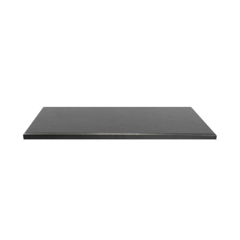 Plateau de table d'extérieur en bois thermolaqué, H 1,125 po x L 84 po x l 36 po, Anthracite martelé