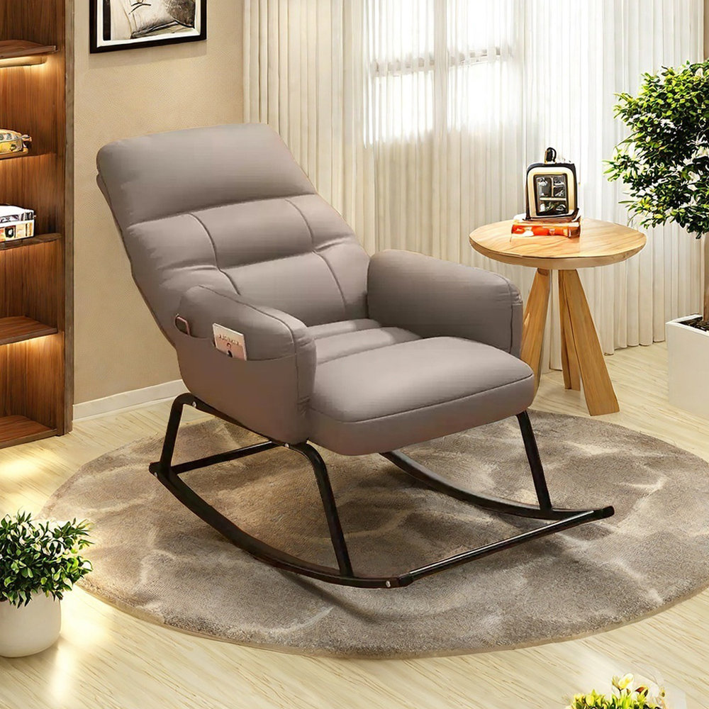 wangling hone Adjustable Back Rocking Chair with Storage Bag - Wayfair ...