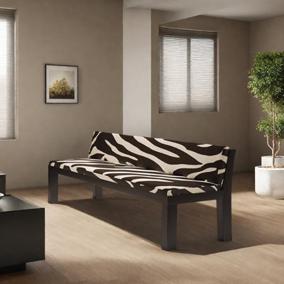 A Sponge Bench With Exquisite Patterned Backrests