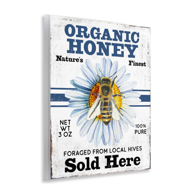  Organic Honey Sold Here Wall Plaque Art by Creatif Belle