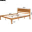 Grand lit plateforme en chêne, avec tête de lit et support à lattes en bois fiable, sans cadre de chambre à coucher, sommier, tête de lit, ressort-1271350509-1271350511