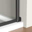 Porte de douche pivotante sans cadre de 36 po à 37 po x l 72 po en verre trempé 1/4 po