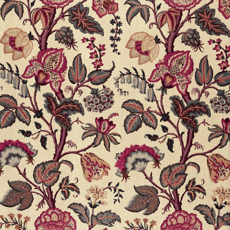 Tree Of Life Fabric, Spice Linen