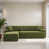 Chenille vert antique est en rupture de stock