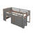 Wren  Wood Daybed Frame With Fence, Rustic Style, Solid Pine-183050141